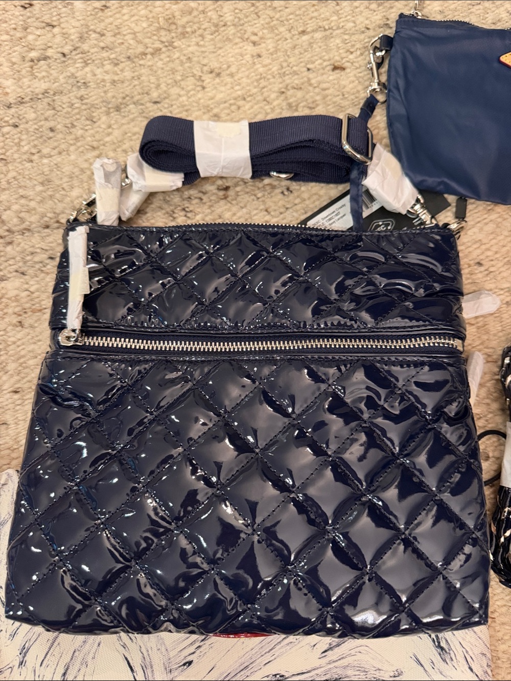 NWT MZ WALLACE Downtown Crosby bag - Navy Lacquer - Picture 5 of 6
